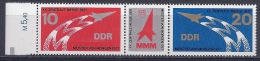 RDA-Combinaison De YT 1938-1939** / DDR - Mi.Nr. 2268-2269 Zusammendruck W Zd 350** Oberrand - Se-Tenant