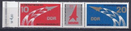 RDA-Combinaison De YT 1938-1939** / DDR - Mi.Nr. 2268-2269 Zusammendruck W Zd 350** Oberrand - Se-Tenant