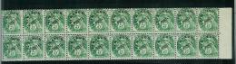 FRANCE TYPE  BLANC PREO N° 41 B ** BANDE DE 20 HORIZONTAL DE ROULETTE UN TIMBRE SEPARE CASE 10 - 1900-29 Blanc