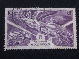 A . O . F .  Aérien   ( O )  De  1946    "     Anniversaire  De  La  Victoire   "     N° A 4          1 Val . - Oblitérés