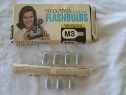 7 LAMPES DE FLASH FLASHBULBS SYLVANIA M3 BLUE DOT - Materiaal & Toebehoren