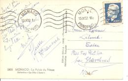 N°Y&T 347   MONTE CARLO  Vers   PETIT PORT PHILIPPE Le  15 SEPTEMBRE1952 - Covers & Documents