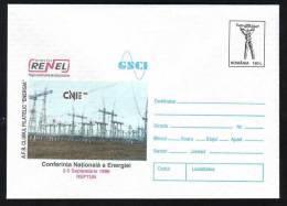 Romania 1996 ENTIER POSTAUX  STATIONERY COVER,WITH ,ENERGIES ,ELECTRICITE,UNUSED. - Electricité