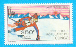 CONGO OLYMPICS GAMES LAKE PLACID 1980 / MNH** / R 35 - Hiver 1980: Lake Placid