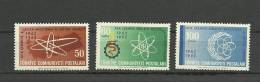 Turkey; 1963 1st Anniv. Of Opening Of Turkish Nuclear Research Centre (Complete Set) - Unused Stamps