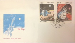 Vietnam: Space - 1988 Completed 05 FDC - Fine - Asie