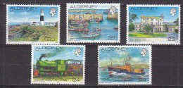 K2147 - ALDERNEY AURIGNY Yv N°42+48+54+59/60 ** VUES - Alderney