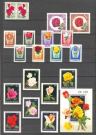 Hungary 1959-1982. Beautiful Flowers - Roses Collection With Betters, 4 Sets With 1 Sheet MNH (**) - Collections