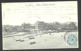 France - CF006 - CP Le Havre (2scan) - Hôtel Et Bains Frascati - Timbre Type Blanc 111 1A Au Recte Et Au Verso - Sin Clasificación