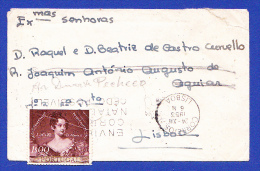 ENVELOPPE -- CACHET - CORREIOS . LISBOA -- 24-XII-1953 - Brieven En Documenten