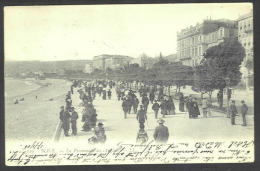 France - CF018 - (2 Scan) CP Nice La Promenade Des Anglais - Timbre Type Blanc 111 1A 2x - Other & Unclassified