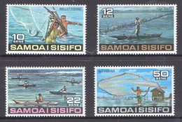 Samoa 1976 Fishing Set Of 4 MNH - Samoa