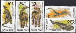 RUSSIE-URSS Animaux Prehistoriques, Préhistoire. YVERT N° 5780/84 MNH ** Neuf Sans Charniere - Prehistorisch