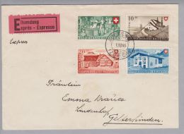 Schweiz Pro Patria 1946-08-01 Adetswil Express-Satz-Brief - Lettres & Documents