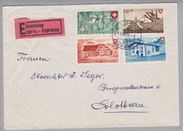 Schweiz Pro Patria 1946-08-01 Baden Express-Satz-Brief - Cartas & Documentos