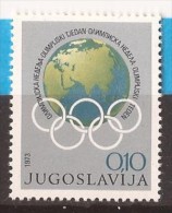 1973 X  45 JUGOSLAVIJA OLIMPICI SPORT GEOGRAFIA   MNH - Ongebruikt