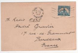 Timbre Sur Carte Radio Amateur Du 8 II 1950 , 2 Scans - Storia Postale