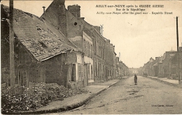 CPA  80 AILLY SUR NOYE Après La Grande Guerre Rue De La République - Ailly Sur Noye