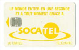 CENTRAFRIQUE REF MV CARDS CAR-20  20 U YELLOW - Zentralafrik. Rep.