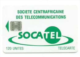 CENTRAFRIQUE REF MV CARDS CAR-27  120 U VERT - Centrafricaine (République)