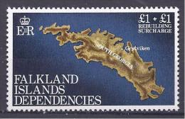 Falkland1962:Michel116mnh** (MAP) - Islas