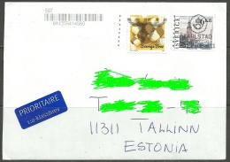 SCHWEDEN Sverige 2013 Air Mail Cover To Estland Estonia Estonie - Brieven En Documenten