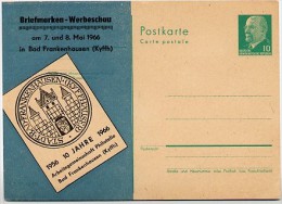 DDR P75-1a-66 Postkarte ZUDRUCK Werbeschau Bad Frankenhausen 1966 - Privé Postkaarten - Ongebruikt