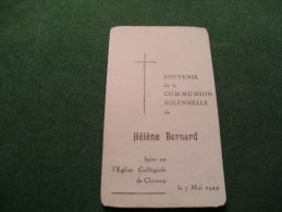 BC5-2-105 Souvenir Communion Helene Bernard Chimay 1944 - Kommunion Und Konfirmazion