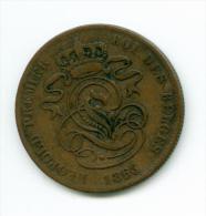 Belgien 2 Cent 1863    #m107 - 2 Cent