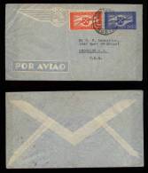 Portugal 1939 Uprated Aerogram ACORES HORTA To NEW YORK Letter Inside - Cartas & Documentos