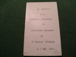 BC5-2-105 Souvenir Communion Christiane Deflandre Esneux 1961 - Comunión Y Confirmación