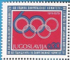 1979 X 68 JUGOSLAVIJA OLIMPIADI 60 YEARS OLYMPISCHE COMITET MNH - Bienfaisance