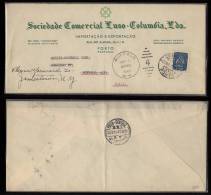 Portugal 1949 Advertising Cover LUSO COLUMBIA PORTO To BUFFALO USA - Covers & Documents