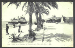 France - CF051 - 2 Scan CP Nice Le Monument Du Centenaire Et Le Palais De La Jetée - Verso Timbre Type Blanc 111 1A - Bauwerke, Gebäude