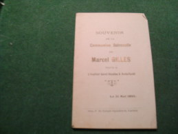 BC5-2-105 Souvenir Communion Marcel Gilles Anderlecht 1923 - Kommunion Und Konfirmazion