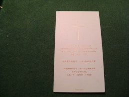 BC5-2-105 Souvenir Communion  Gaetane Lemaigre Loverval 1960 - Kommunion Und Konfirmazion