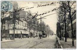 94-VINCENNES-Rue De Paris---Animée,Tramway - Vincennes