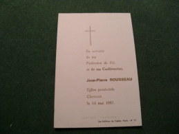 BC5-2-105 Souvenir Communion Jean Pierre Rousseau Clermont 1967 - Communion