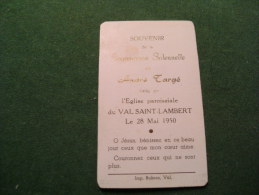 BC5-2-105 Souvenir Communion André Targé Val Saint Lambert 1950 - Comunioni
