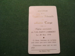 BC5-2-105 Souvenir Communion André Targé Val Saint Lambert 1950 - Communion