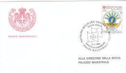 SMOM 1994 FDC POSTA AEREA CONVENZIONE POSTALE MADAGASCAR - Sovrano Militare Ordine Di Malta