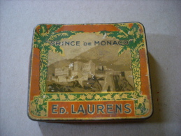 Scatola/scatoletta In Latta Per Sigarette. Prince De Monaco. Ed.LAURENS. Primi'900 - Sigarettenkokers (leeg)