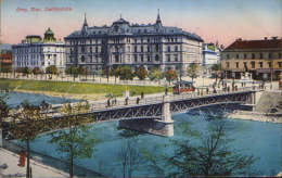 Austria-Postcard 1916-Graz-Justizpalais(Palace Of Justice),RADETZKYBRÜCKE(RADETZKY BRIDGE)-2/scans - Graz