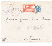 TUNISIE Lettre De GAFOUR 1940  Via Moilins - Covers & Documents