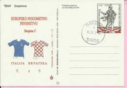 EUROPEAN FOOTBALL CHAMPIONSHIP, Group C, ITALY - CROATIA 1:1, Osijek, 15.6.2012., Croatia, Carte Postale, D7-12 - UEFA European Championship