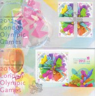 Hong Kong China Stamp On CPA FDC: 2012 London Olympic Games Stamp & Souvenir Sheet HK123339 - FDC