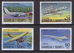 Samoa 1978 Progress Of Aviation Set Of 4 MNH - Samoa (Staat)