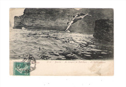 64 - Biarritz-typique - 1911 -  Au Plongeoir Du Port-Vieux - Le Double-plongeon - 2 Hommes - N°59 - Swimming