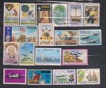 Lot 94 Grenada, Grenadines  Small Collection 18 Different  MNH (a3p23) - Antillas Holandesas