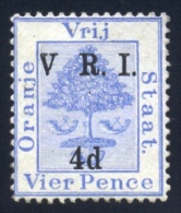 Orange Free State 1900. 4d On 4d NO STOP After "V', Level Stops. SACC 54a(*), SG 107a(*). - État Libre D'Orange (1868-1909)